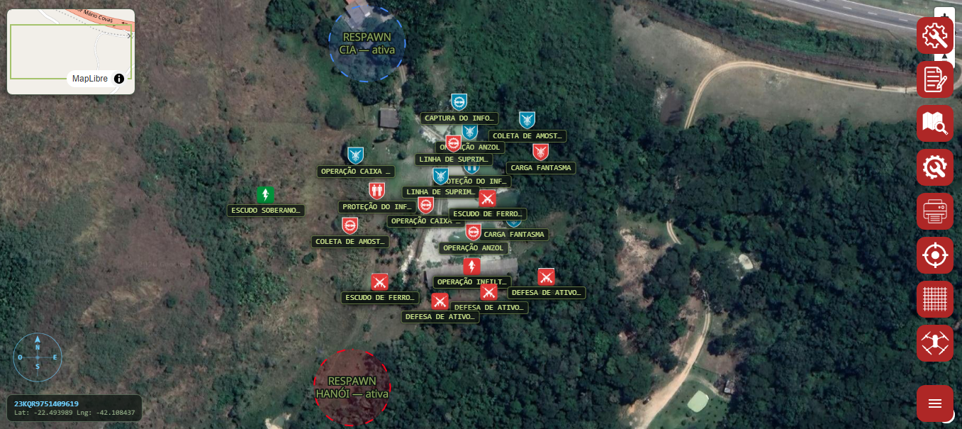 Mapa tático Havok System